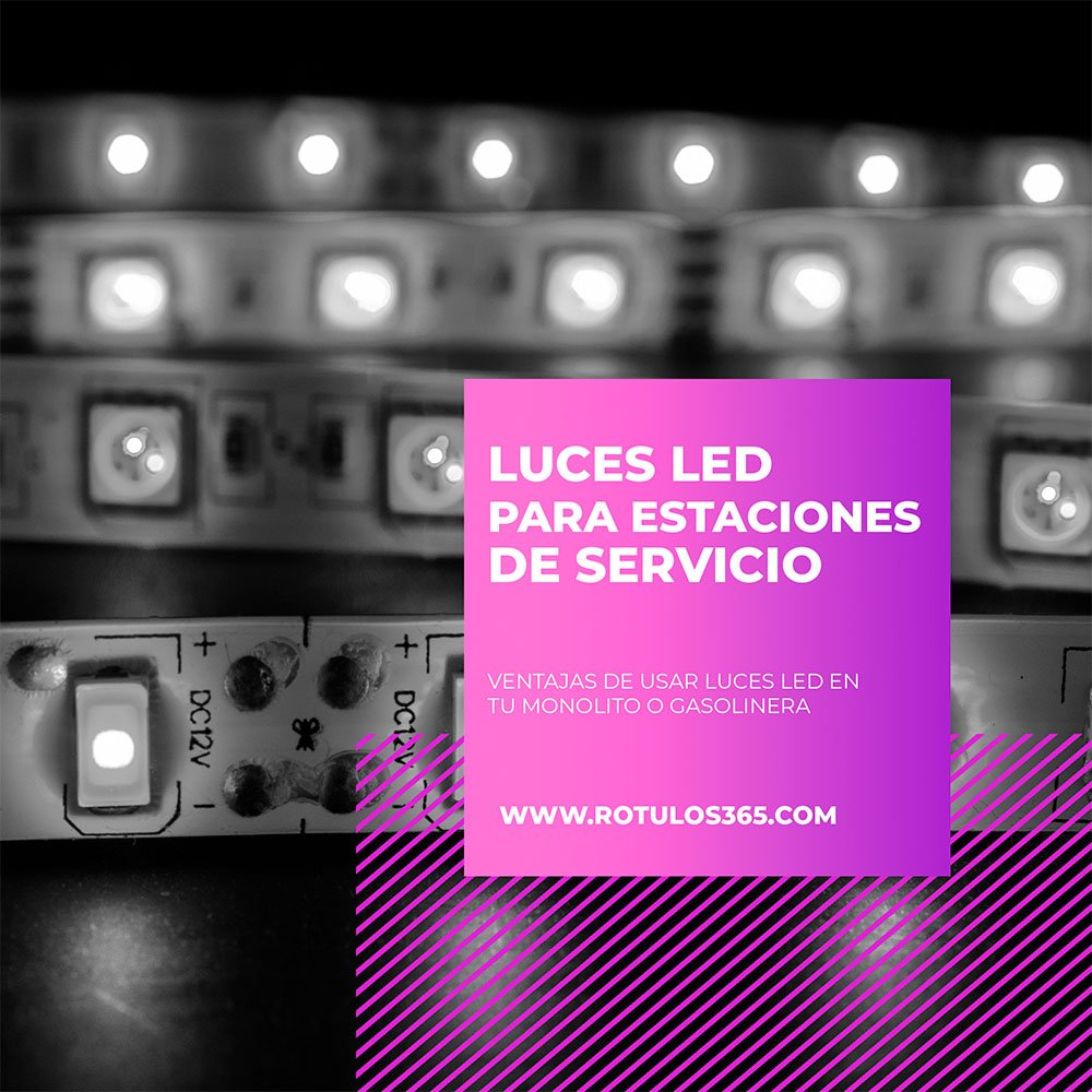 luces led para estaciones de servicio