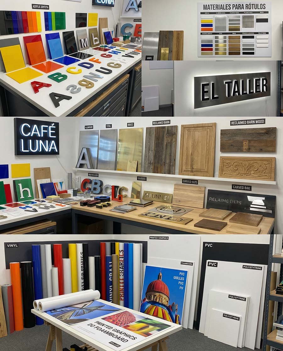 tipos de materiales para rotulos